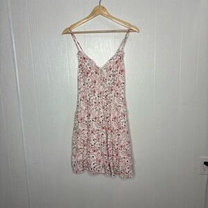 Illa Illa floral mini dress size large cross back